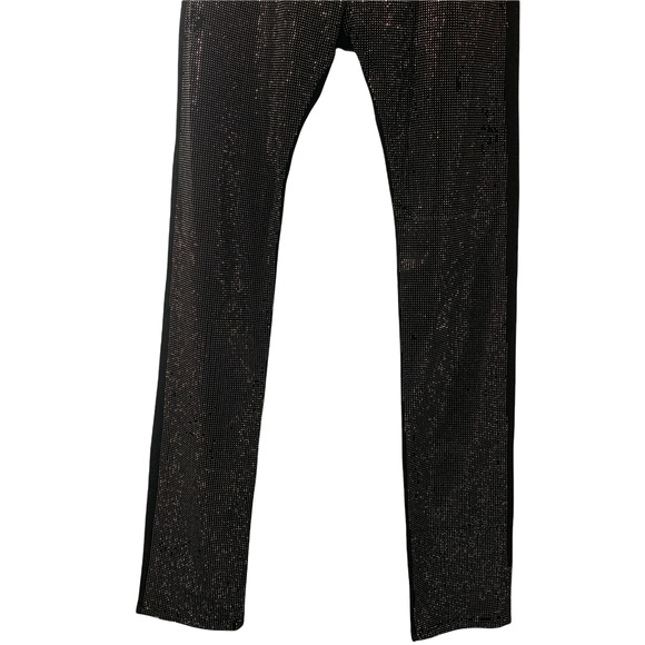 Maxime Simeons Glam Rocker Black Stud Front Denim Jeans 31 Button Fly Low Rise - Picture 5 of 11